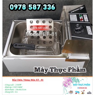 [Mã ELHADEV giảm 4% đơn 300K] Bếp chiên nhúng , bếp chiên nhúng điện đơn 6L
