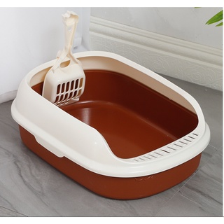 [Mã PET50 giảm 10% - tối đa 50K đơn 250K] Khay vệ sinh cho mèo, Khay vệ sinh giá rẻ tặng kèm xẻng xúc phân cho mèo