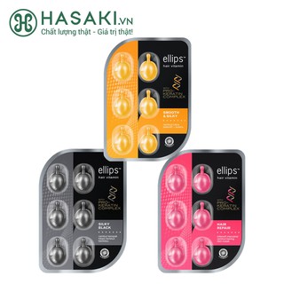 Serum Dưỡng Tóc Ellips Keratin Hair Vitamin Pro Keratin Vỉ 6 viên