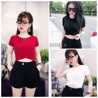 Set Bộ Áo Đắp Chéo Kèm Quần Phù Hợp Mọi Với Mọi Phong Cách