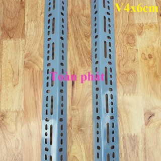 Cây 130cm ( 1.8ly) - Cây sắt V lỗ 4 x 6 cm màu xám ghi