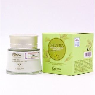 Kem dưỡng da ban đêm trà xanh BENEW GREEN TEA CREAM 60ML/Hộp dành cho da mụn, da thâm xạm- Hàng chính hãng