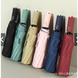 (Hot) Ô gấp gọn tự động 2 chiều cao cấp 2 lớp chống thấm chống UV màu pastel đường kính 100cm -Amina