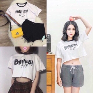 Áo croptop from rong hót(bitches hoặc wanker)