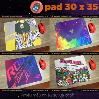 LÓT CHUỘT CỠ LỚN - SIZE 30x35 - NHIỀU MẪU - PAD STEELSERIES 30x35 ( BO VIỀN )