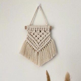 Mành treo tường Macrame mini, tấm treo tường Macrame mini cho bàn học, phòng ngủ