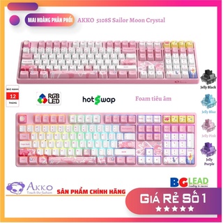 [Chính hãng] Bàn phím cơ AKKO 5108S Sailor Moon Crystal (Hotswap | RGB | Foam tiêu âm | AKKO CS Jelly Switch)