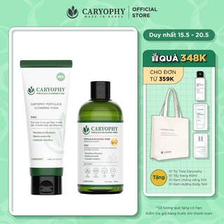 Bộ đôi sữa rửa mặt Caryophy 150ml và nước hoa hồng Caryophy 300ml