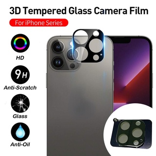Kính Cường Lực 3D Bảo Vệ Ống Kính Máy Ảnh Cho iPhone 14 13 12 11 Pro Max 13 Mini