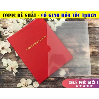 [TRỢ GIÁ SỐC] Album đựng tiền giấy PCCB đựng được 60 tờ tiền với 20 phơi 3 ngăn trong suốt