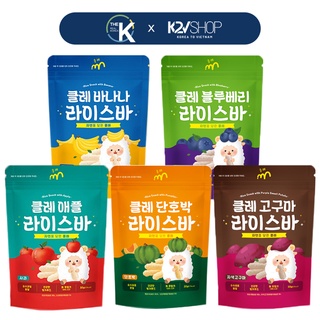 Bánh Gạo Xốp Ăn Dặm Cho Bé 5 Vị The Cle Rice Bar 30g/gói