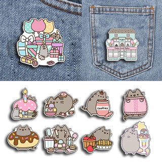 Huy hiệu pusheen HHI18 cài áo balo sticker túi đeo hoạt hình dễ thương idol thần tượng