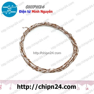[2 CUỘN] Cuộn dây điện nhỏ Lõi Cứng 0.2MM (Cuộn nhỏ 8 mét)