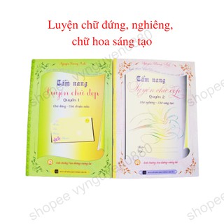 Combo luyện chữ đứng, chữ nghiêng, chữ hoa sáng tạo chuẩn mẫu
