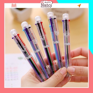 Bút bi nhiều màu cute cao cấp trong suốt hình thú dễ thương ngòi 0.5mm viết đẹp cho bé NATO BB18