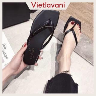 Dép nữ xỏ ngón mũi vuông Vietvalanit D17