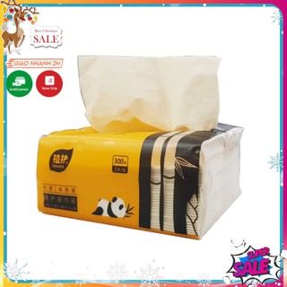Giấy ăn gấu trúc Panda gói 300 tờ siêu dai hàng đẹp hai cây tre