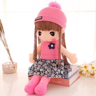 Búp Bê Áo Len Váy Thô Xoè Xinh Lung Linh Mầu Hồng Size 45cm và 60cm