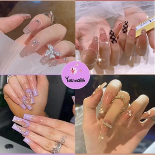 Móng tay giả móng giả nail giả đính đá dài nhọn sang trọng cá tính Z171-Z210
