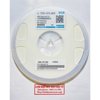 100 Con Điện Trở Dán 6K2 Kiểu 1206 SMD