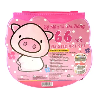 [Mã BMINCU50 giảm 50K đơn 250K] Bộ Màu Vẽ Đa Năng Colormate Hộp Nhựa CM-66PLS