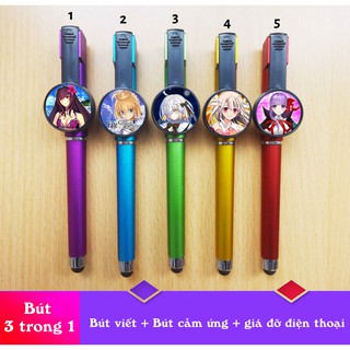 Bút Fate/Grand Order 3 trong 1 (bút viết+bút cảm ứng+giá đỡ điện thoại)