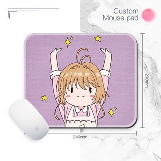 Miếng di chuột in hình SAKURA THỦ LĨNH THẺ BÀI ver CHIBI Cardcaptor Sakura anime nhiều mẫu kê chuột lót chuột