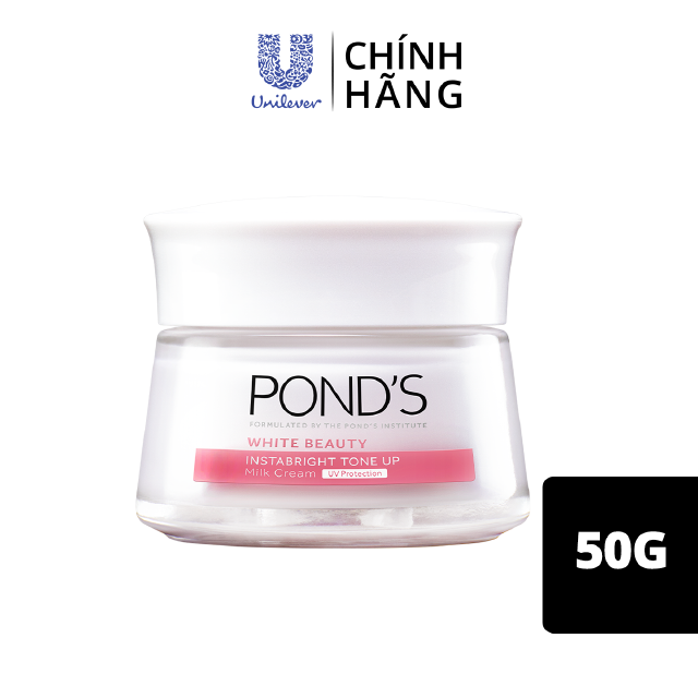 Kem sữa dưỡng da Pond's Intabright Tone Up Milk Cream chiết xuất Protein từ sữa nâng tông sáng mịn 50g