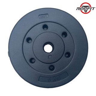 Tạ miếng nhựa đen Reefit 2kg có ruột