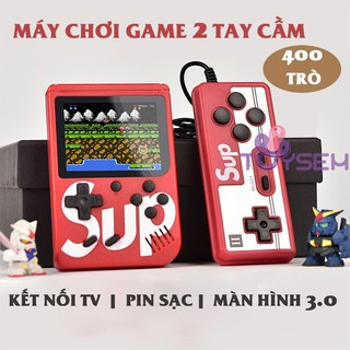 Máy chơi game cầm tay sub 400 trò có kết nối tivi hỗ trợ 2 người chơi toysem đồ chơi trẻ em - Quà tặng sinh nhật cho bé