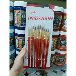 BỘ CỌ VẼ 12 CÂY ĐẦU NHỌN (MA 115)