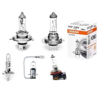 Đèn Pha Ô Tô Xe Máy Osram 12V 55W Chân H1 H4 H7 H3 H11 HIR2(9012)