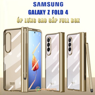 Ốp Samsung Z Fold 4 ốp lưng Galaxy Fold 4 khe đựng SPen trong suốt cao cấp bảo vệ bản lề