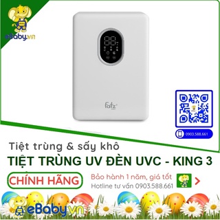 Máy tiệt trùng sấy khô UVC - LED Fatzbaby - 19L - KING 3 - Máy Tiệt Trùng Bình Sữa và Phụ Kiện - Hàng Chính Hãng