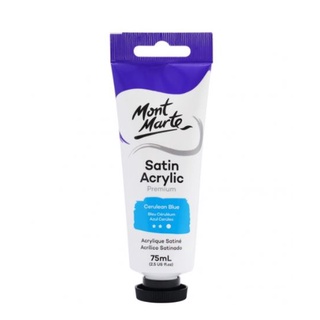 [TÔNG LẠNH] Satin Acrylic Mont Marte 75ml các màu xanh lam - xanh lá - tím