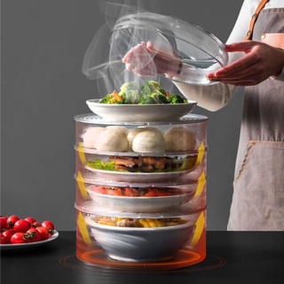Lồng bàn đa tầng trong suốt giữ nhiệt, chống bụi Nhựa Việt Nhật