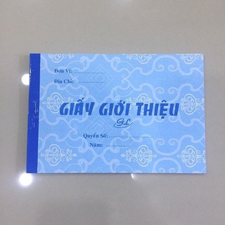 Combo 10 cuốn Giấy giới thiệu 1 liên 50 tờ- 13 x 19cm