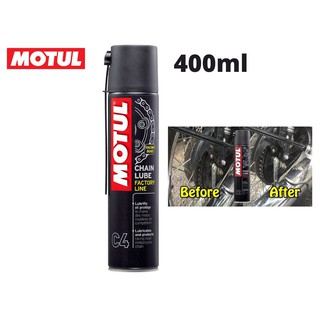 Xịt dưỡng sên Motul C4 400ml - Dưỡng sên cao cấp cho xe PKL, PKN (Tặng khăn lau xe chuyên dụng)