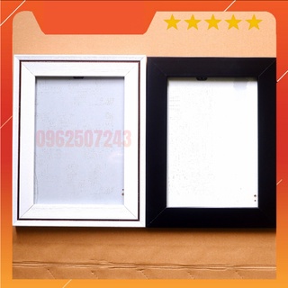 Khung ảnh 13x18 mặt kính tặng đinh treo tường