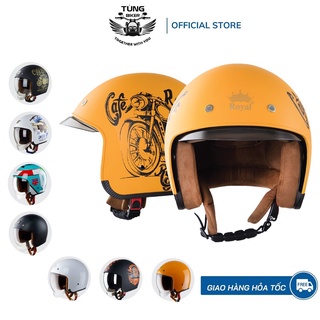 Mũ Bảo Hiểm 3/4 Royal M139 Kính Âm - Tháo Lót Được (BH 12 Tháng)