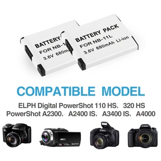 Pin Sạc Cho Máy Ảnh Canon Li-Ion 3.6V 680Mah 2.4Wh Nb-11L