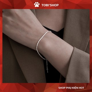 Vòng tay nữ sợi dây dạng xoắn tinh tế sang trọng lấp lánh xinh xắn TB245 - TOBI'SHOP