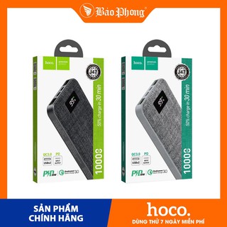 Pin sạc dự phòng Hoco J47 cổng PD + QC3.0 dung lượng 10.000mAh Dành cho iPhone IP 7 8 Plus X Xs 11 12 Pro Max Samsung
