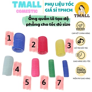 Ống lô dính trục lông quấn tóc tạo độ phồng tại nhà size lớn nhỏ tiện dụng ,xinh xắn tạo kiểu cho tóc xoăn