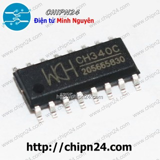 [1 CON] IC CH340C SOP-16 (SMD Dán) (CH340)