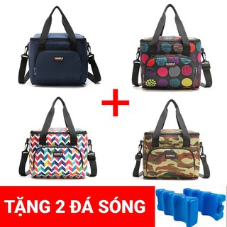 [Tặng 2 Đá 3 Sóng] Túi giữ nhiệt Sannea 2 ngăn 10L cao cấp