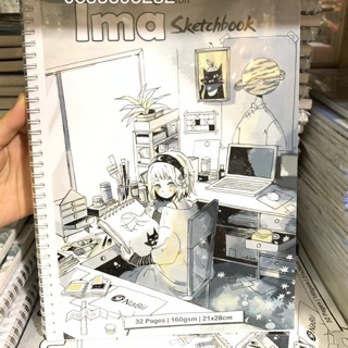 Sổ vẽ Nabii Ima Sketchbook 160gsm- 32 tờ/ quyển- A4/A5