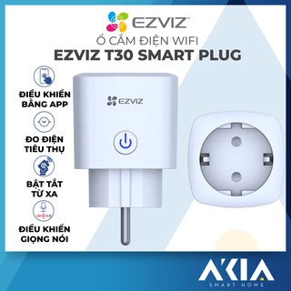 Ổ cắm điện thông minh Ezviz T30, chống cháy đến 750 độ C, công suất 2300w, hẹn giờ bật tắt, đo điện năng tiêu thụ