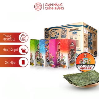Thùng  Snack Rong Biển Tao Kae Noi  Big Sheet - 10 hộp - 12 gói/Hộp