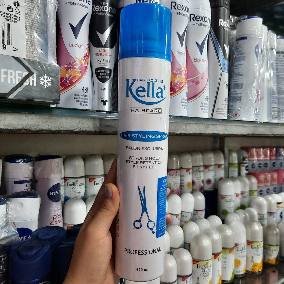 Keo xịt tóc Kella 420ml
 (Keo cứng)